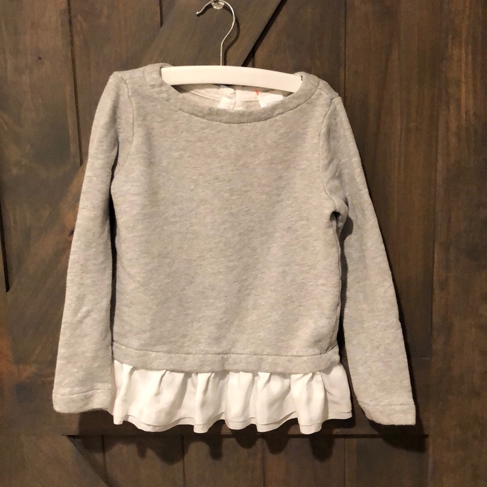 J.Crew Crew Cuts button back layered look top